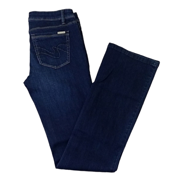 WHBM~Size 2~Blue Denim Boot Leg Jeans. - Picture 3 of 12